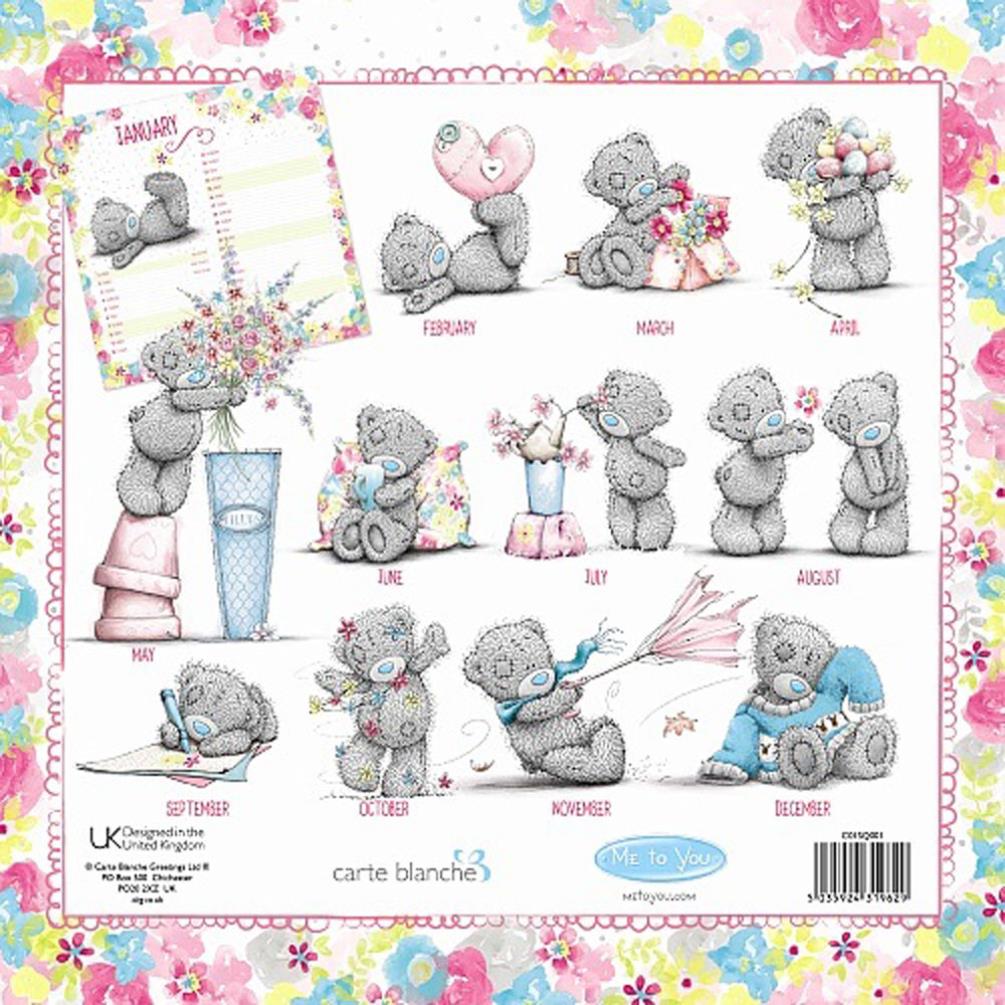 2017 Me to You Bear Classic Square Calendar Extra Image 2